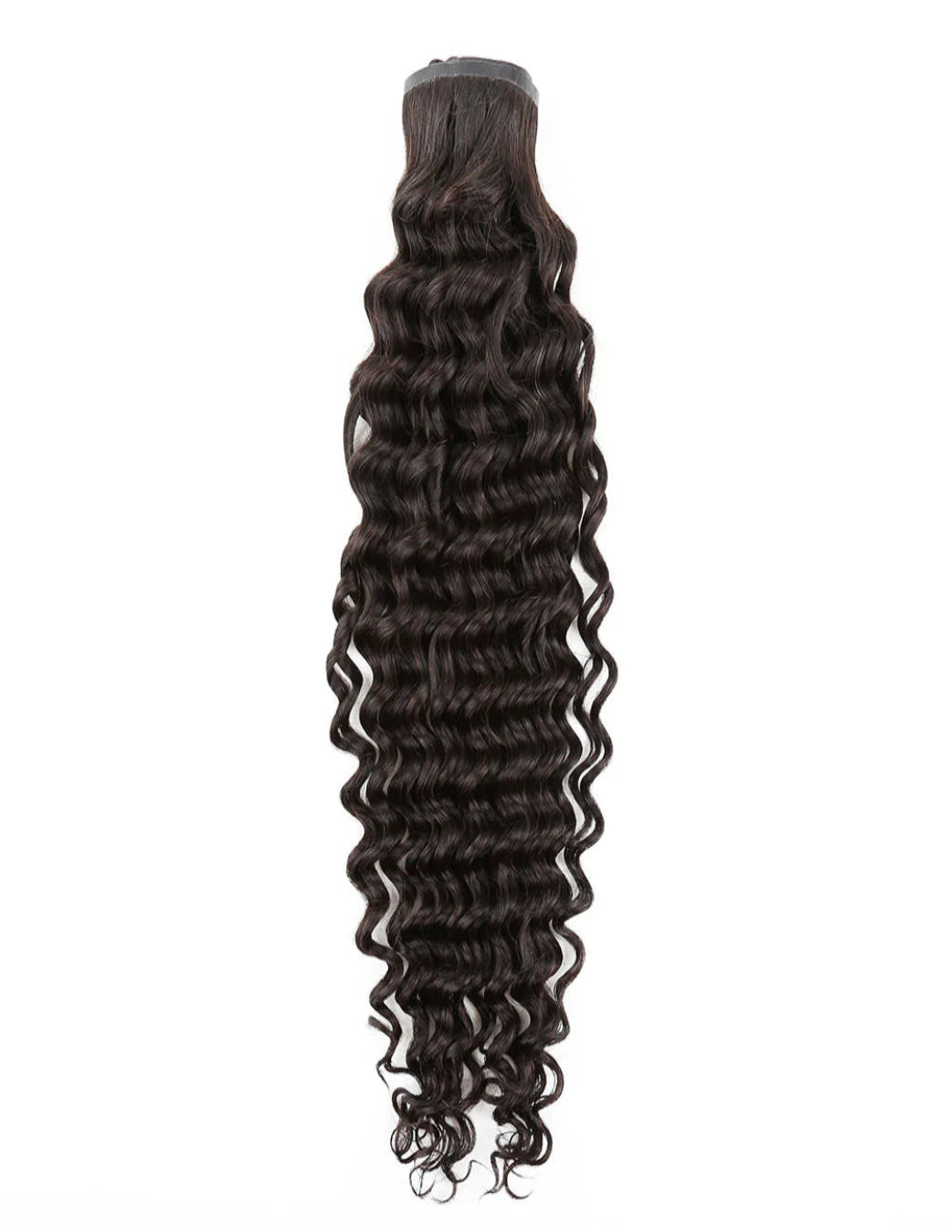 Curly Seamless Clip in Hair Extensions Natural Black 7 Pcs