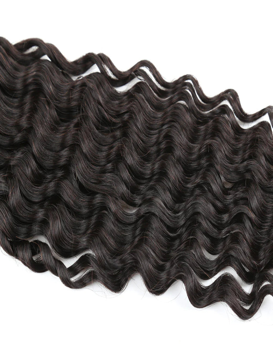 Curly Seamless Clip in Hair Extensions Natural Black 7 Pcs