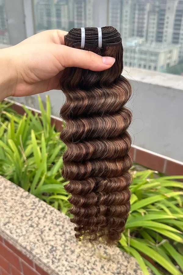 #4/27/30  Color Cambodia Virgin Hair Bundles Deep Wave