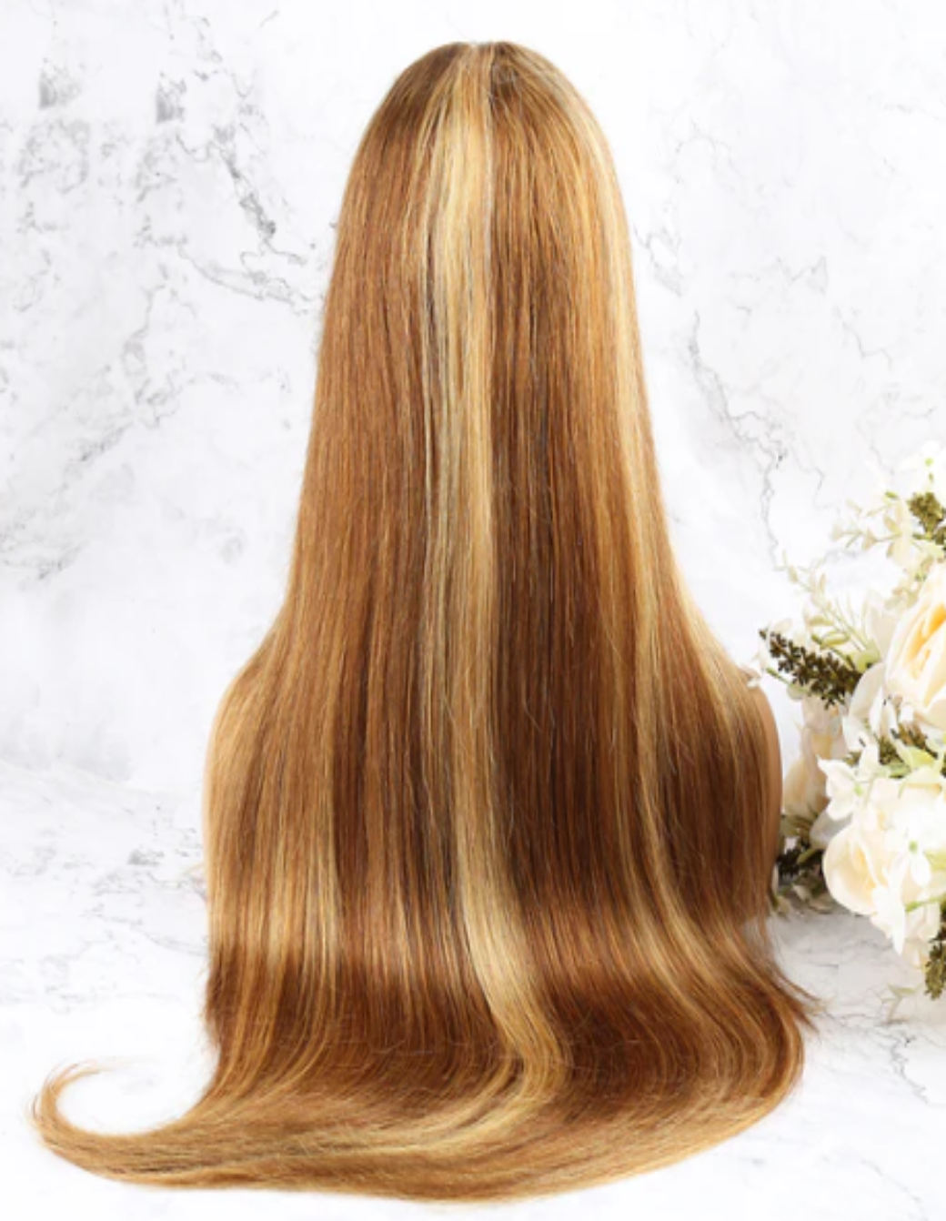 4/27 Lace Front Wig High Light Color Wig Straight
