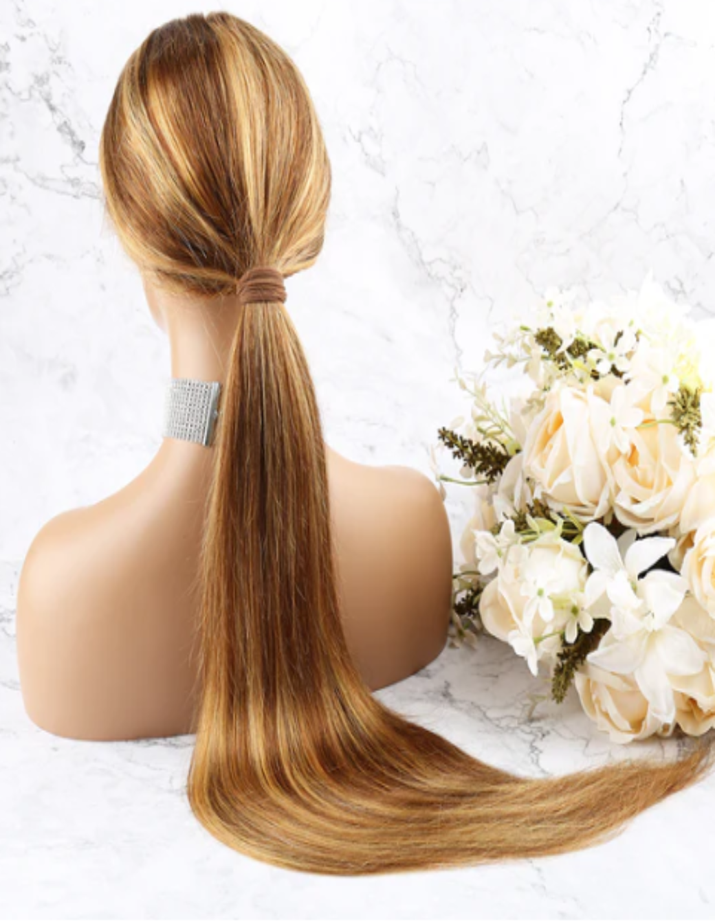 4/27 Lace Front Wig High Light Color Wig Straight