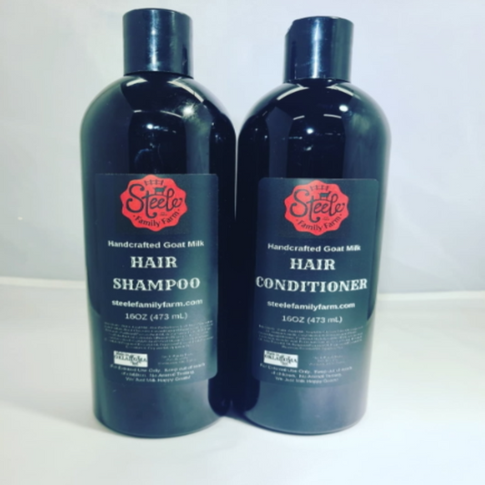 Handcrafted Goat Milk Shampoo & Conditioner Set