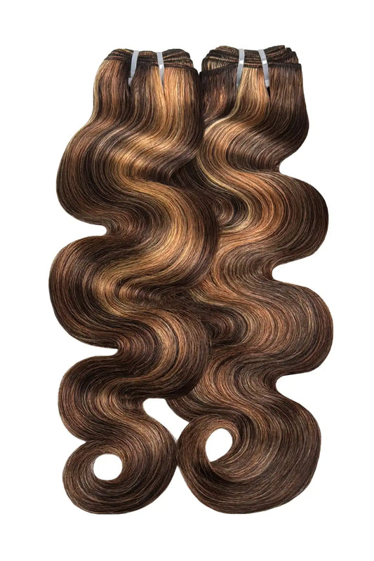 Cambodia Virgin Hair Bundles Body Wave #4/27/30 Piano Color