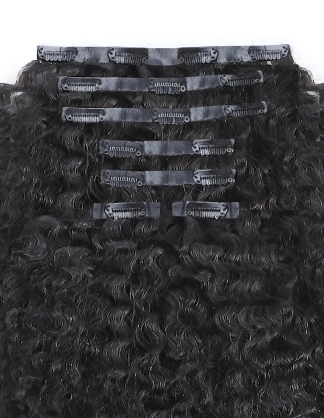Burmese Curly with Spiral Curls Seamless Clip ins Double Drawn Hair