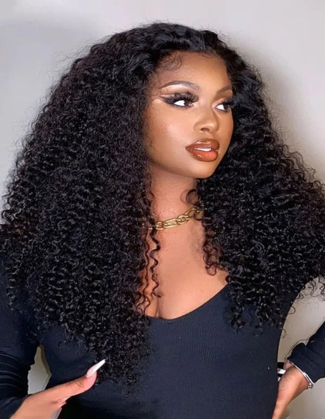 Cambodian Virgin Hair Bundle Kinky Curly Natural Color
