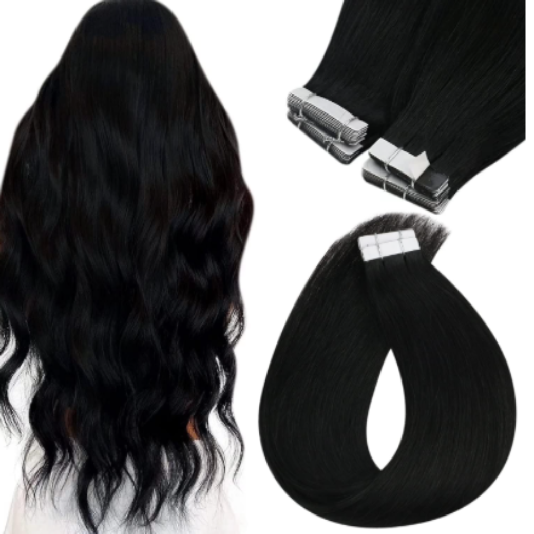 PU Tape In Hair Extensions Body Wave